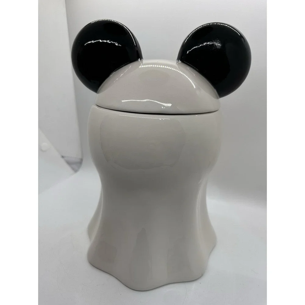 Disney Mickey Mouse Ghost‎ Ceramic Cookie Jar Zrike Halloween Canister
